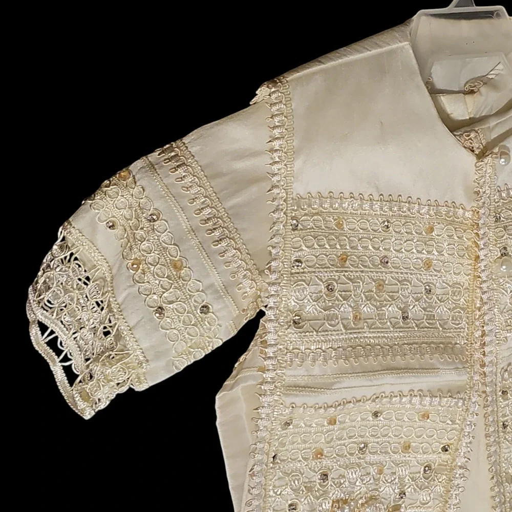 VTG Mi Luz Ceremoniales Christening Romper & Vest Set for Baby‎ Boys (6-18M)